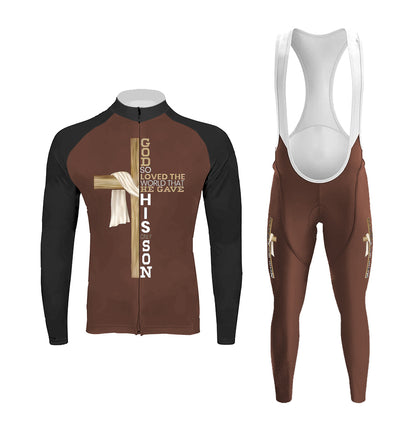 Jesus Cross Men's Long Sleeve Cycling Kit