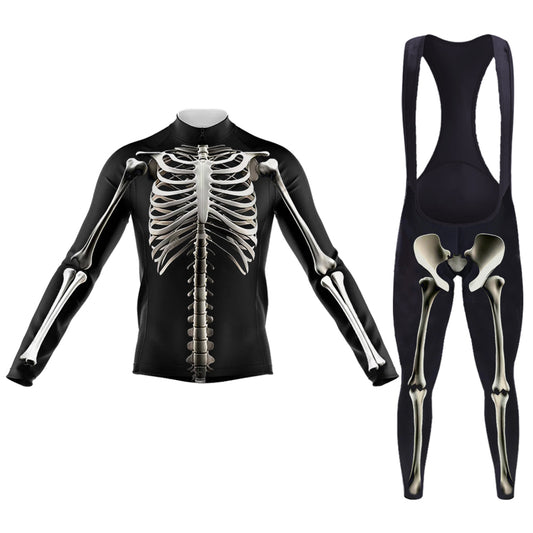 Raw And Bloody Bones Men's Long Sleeve Cycling Kit