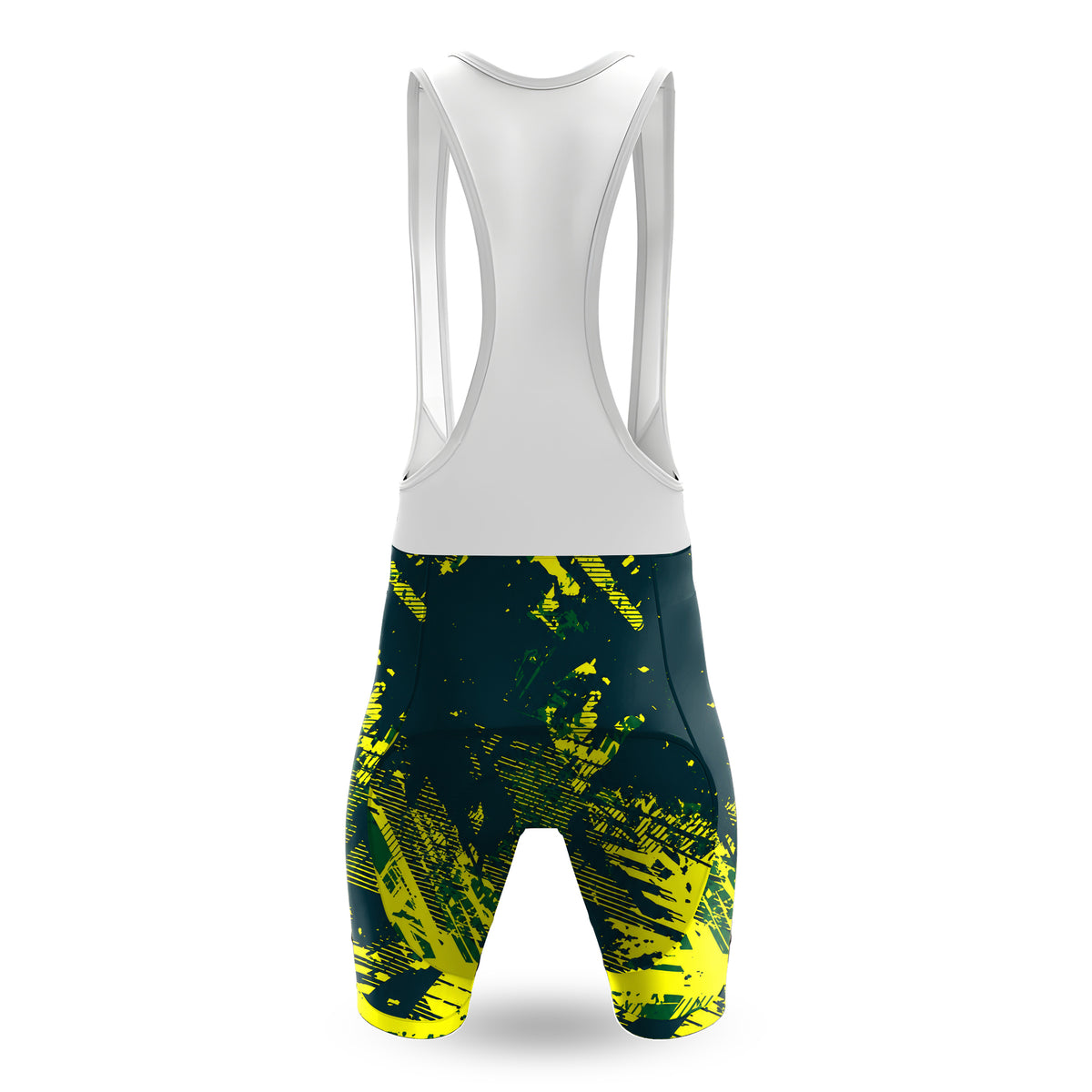 Conjunto de ciclismo de manga corta con textura amarilla para hombre