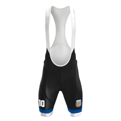 1986 Argentina away Men's Short Sleeve Cycling Kit