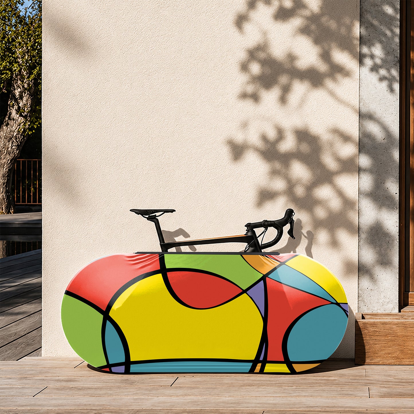 Abstract Bicycle Wheels Cover