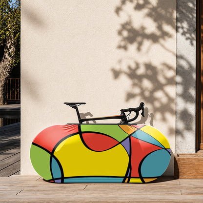 Abstract Bicycle Wheels Cover