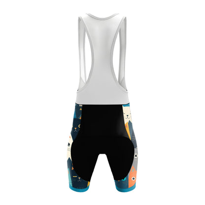 Kurzärmliges Radsporttrikot für Damen mit Cartoon-Katze