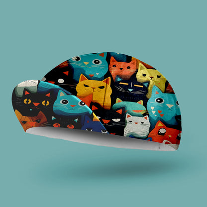 Cartoon Cat Cycling Cap