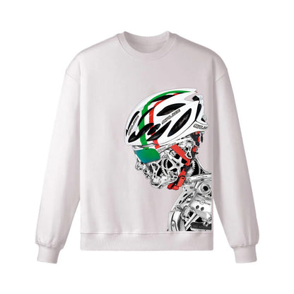 Sweat-shirt cycliste buveur de café