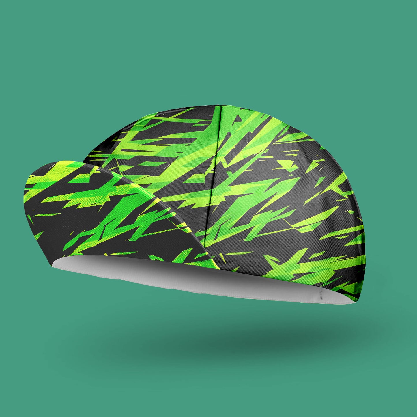 Black Turquoise Cycling Cap