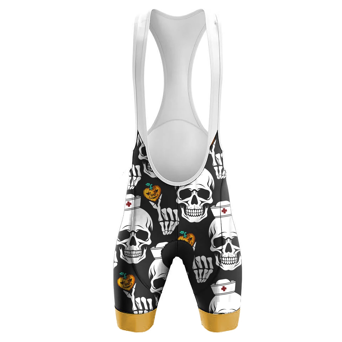 Skull Nurse Distributing Hearts Halloween Men's Cycling Kit