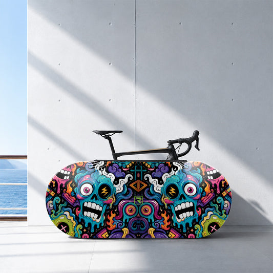 Alien Creatures Multicolor  Bicycle Wheels Cover