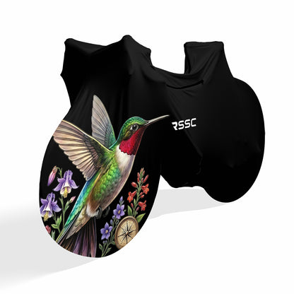 Hummingbird Among Flowers Bicycle Full Cover