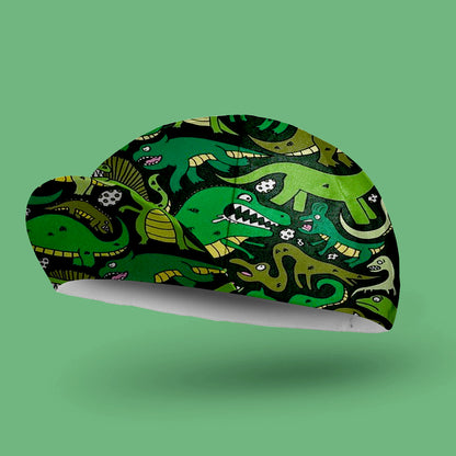 Cute Green Dinosaur Cycling Cap