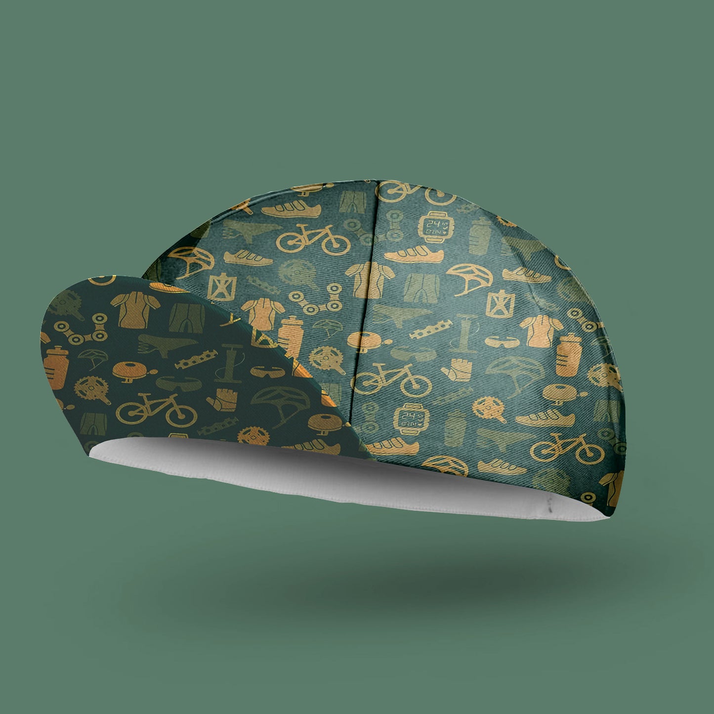 Bicycle Equipment Pattern Cycling Cap