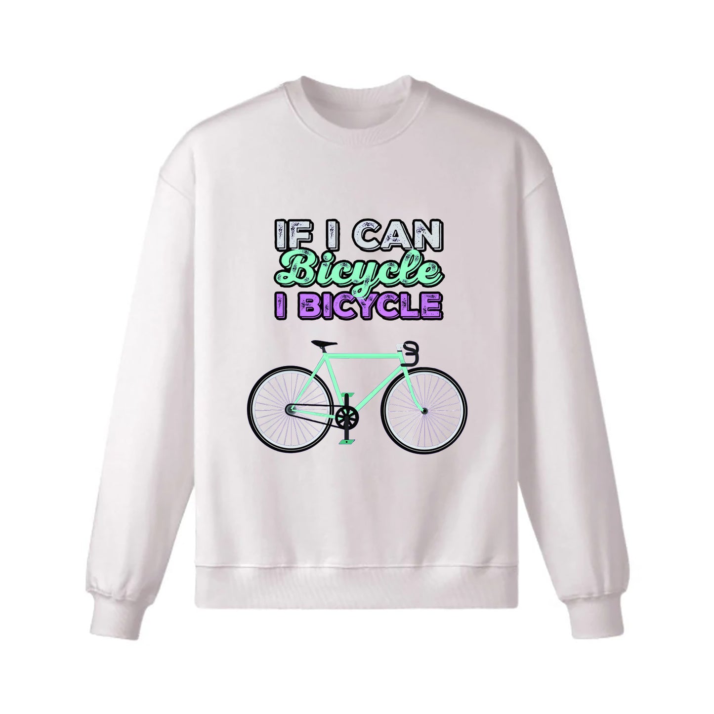 Sweat-shirt cycliste buveur de café