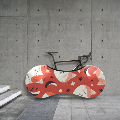 Yellow Kitten Bicycle Wheels Cover