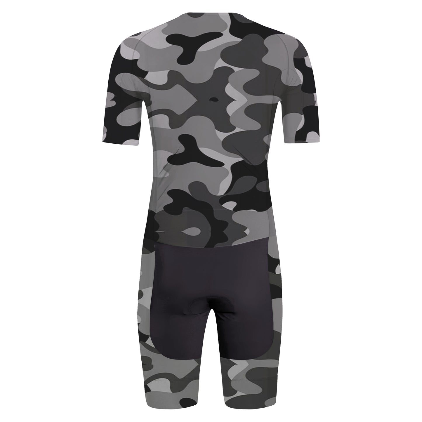 Gray Camo Men's Triathlon Suit