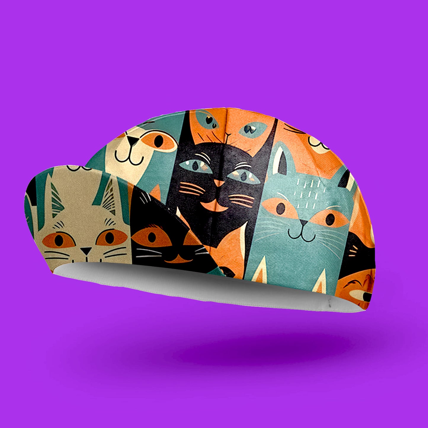 Emoticon Cat Cycling Cap