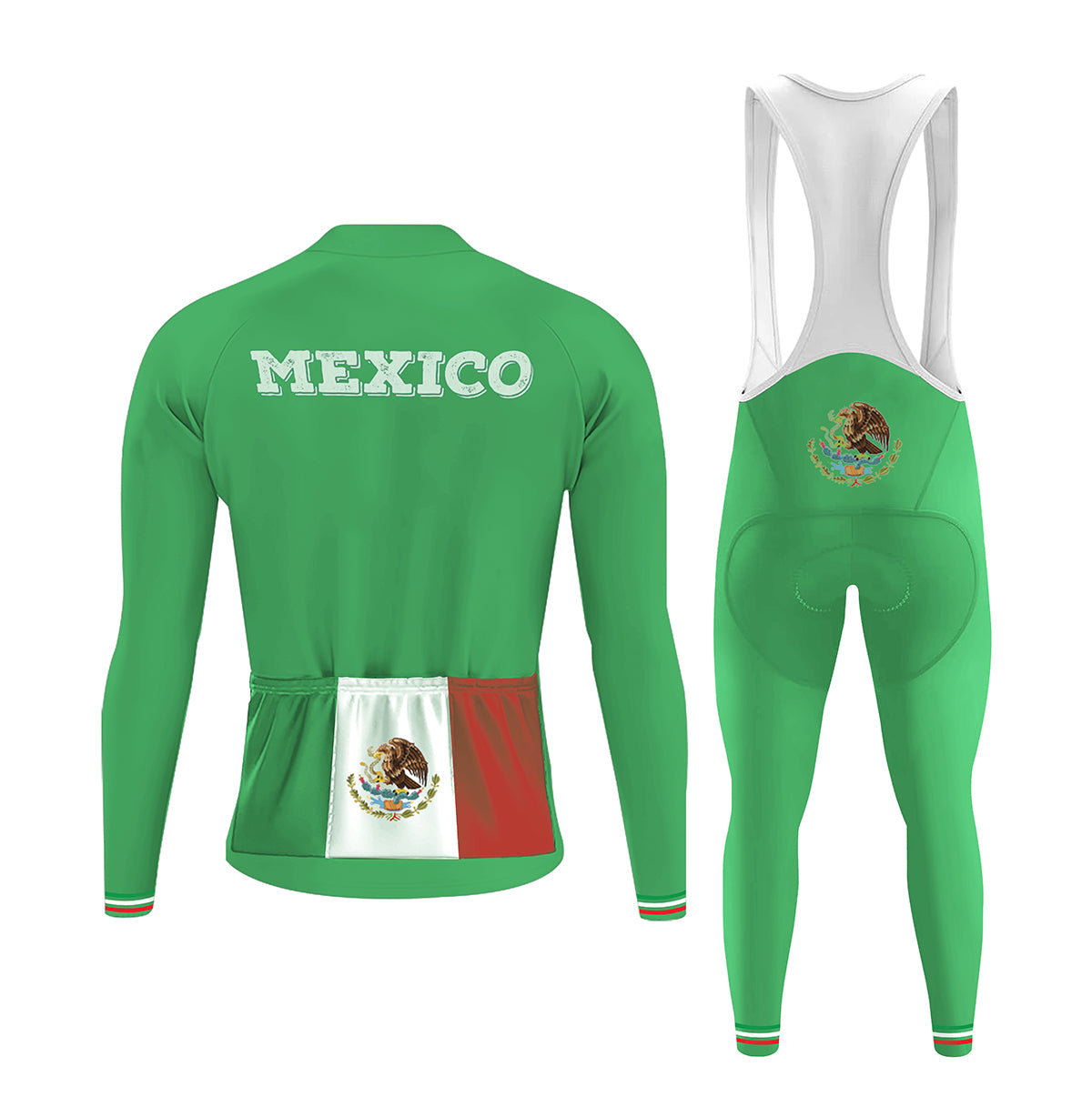 Mexico National Team Cycling Jersey 2025 Set Cycling Clothing Men's Road Long Sleeve Cycling Kit