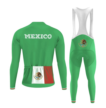 Mexico National Team Cycling Jersey 2025 Set Cycling Clothing Men's Road Long Sleeve Cycling Kit