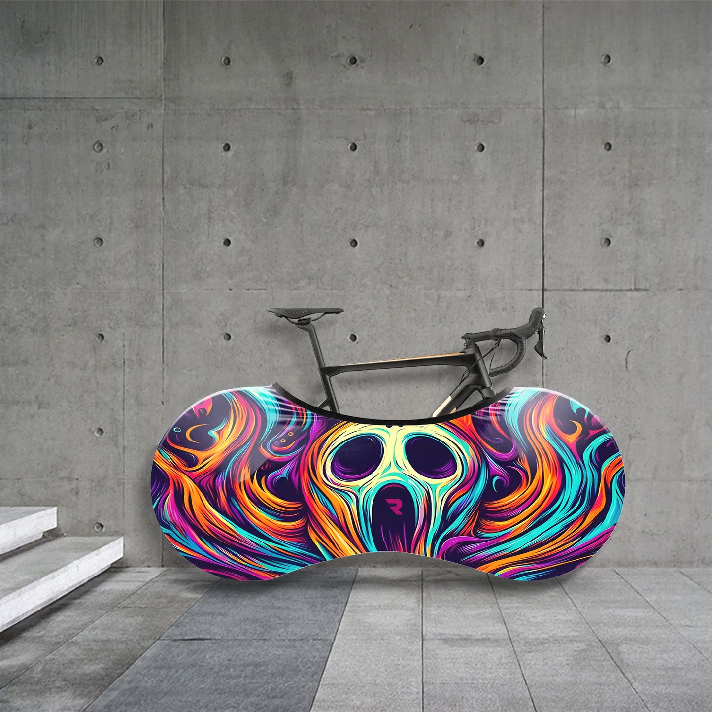 Skull Color Spirit Animal Illustration Bicycle Wheels Cover