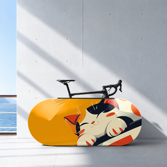Sleeping Kitten Bicycle Wheels Cover