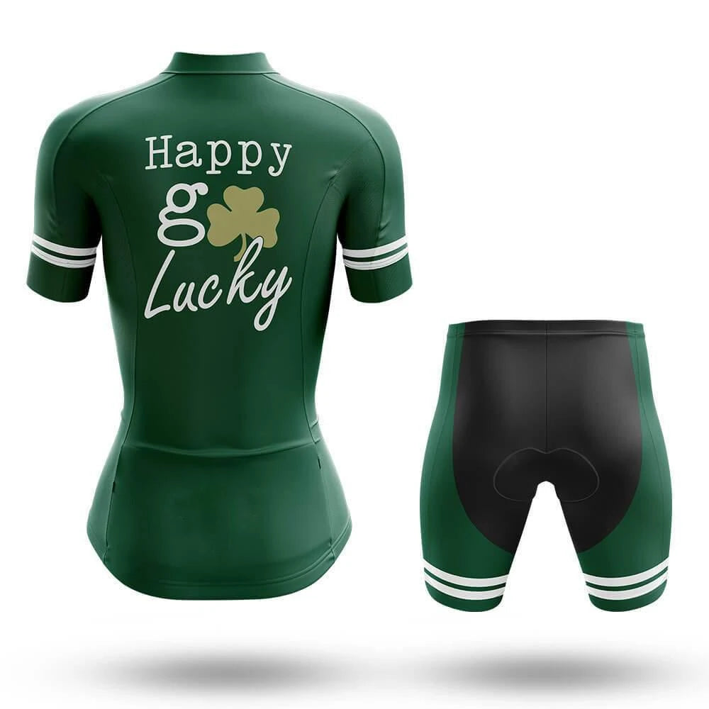 Happy Go Lucky Women's Short Sleeve Cycling Kit