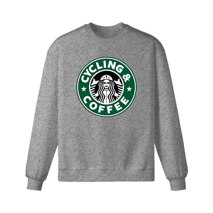 Coffee Drinking Cyclist Cycling Bicycle Riders Sweatshirt