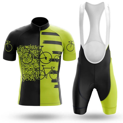 Bicycles Pattern Men's Short Sleeve Cycling Kit | Rsscsports