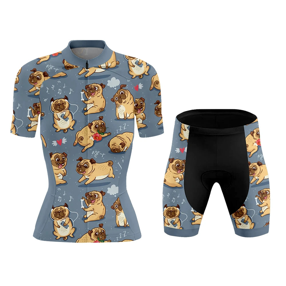 Cutest Pugs Women's Cycling Kit | Rsscsports