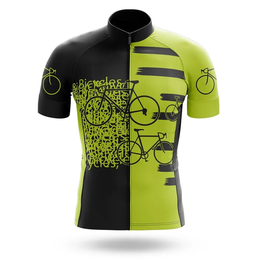 Bicycles Pattern Men's Short Sleeve Cycling Kit | Rsscsports