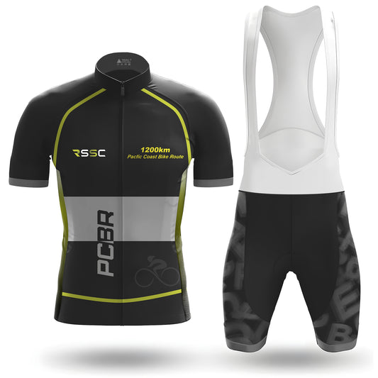 Pacfic Coast Bike Route Men's Short Sleeve Cycling Kit