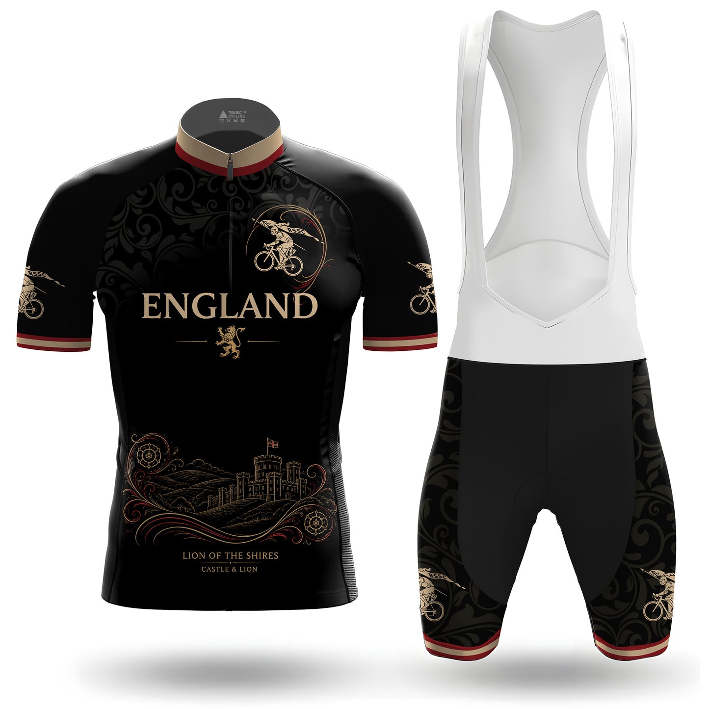 England Men's Short Sleeve Cycling Kit