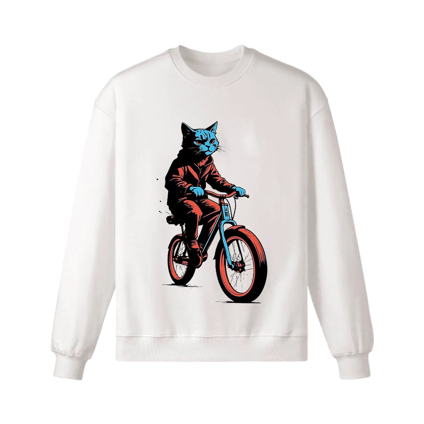 Cycling Cat Sweatshirt