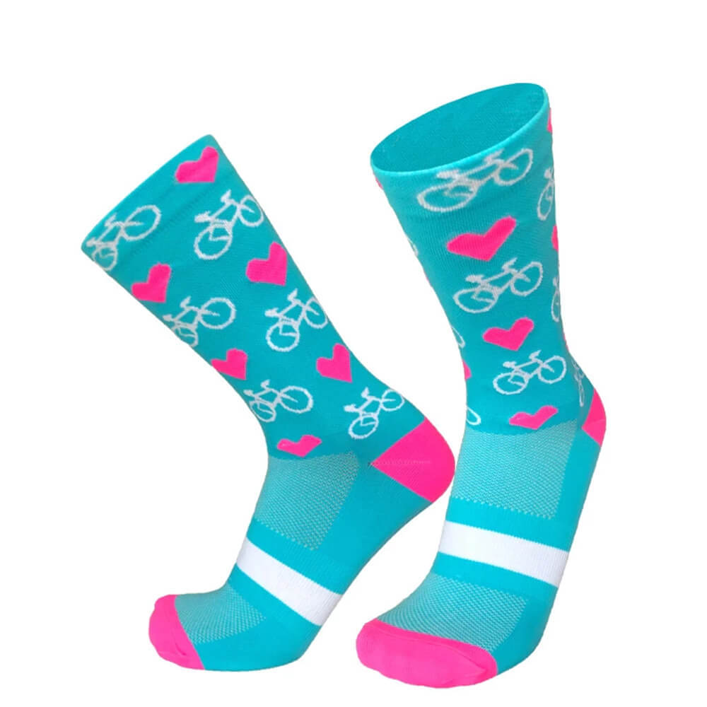 Blue Cycling Socks