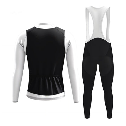 Elegant Thug Black Men's Long Sleeve Cycling Kit