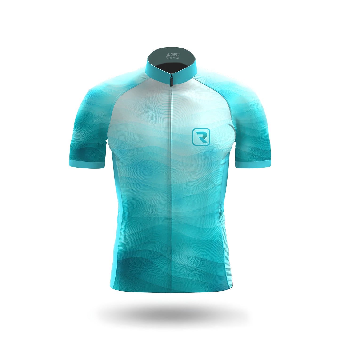 Teal Wave Men's Short Sleeve Cycling Kit