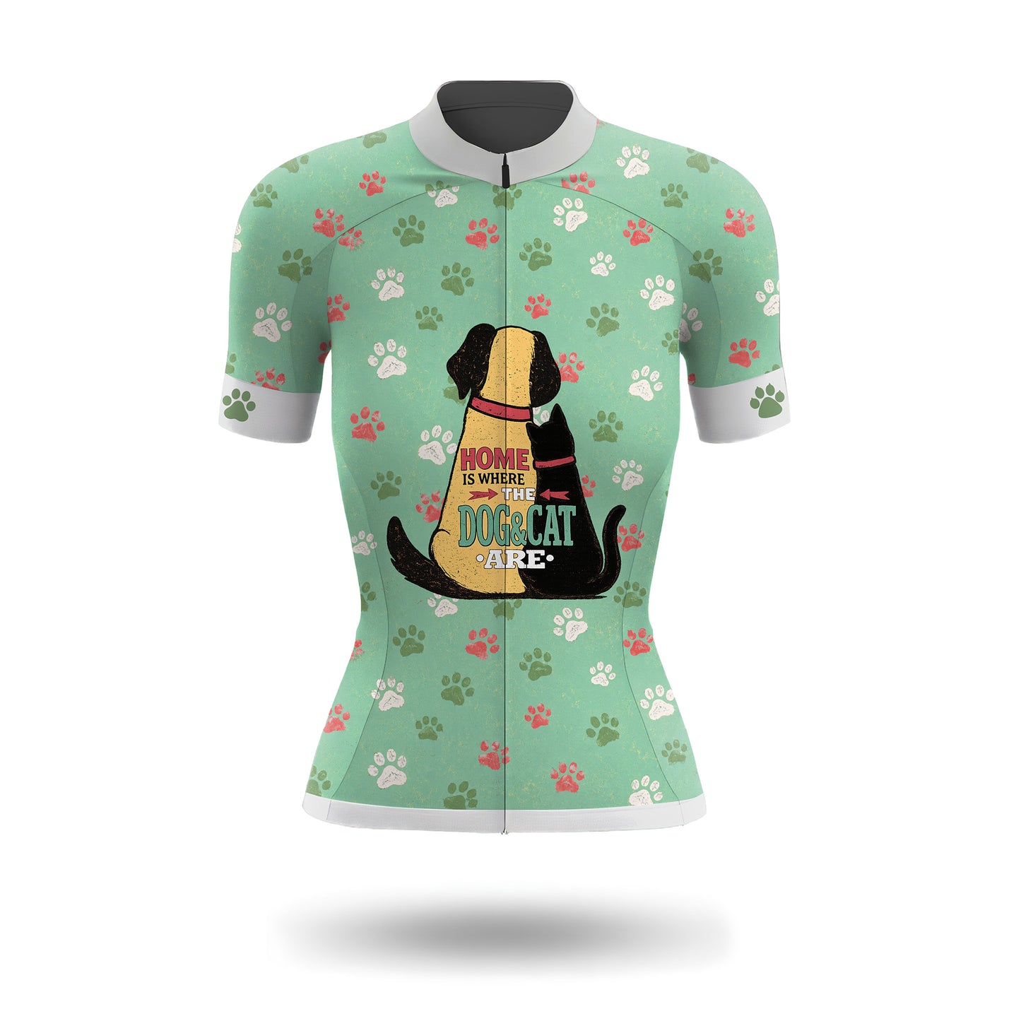 Home Is Where Dog & Cat Are Women's Short Sleeve Cycling Kit