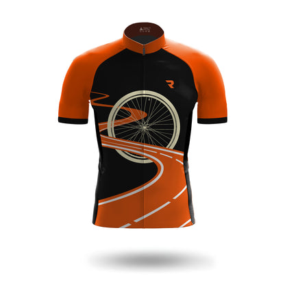 Orange Highway Road Men's Short Sleeve Cycling Kit