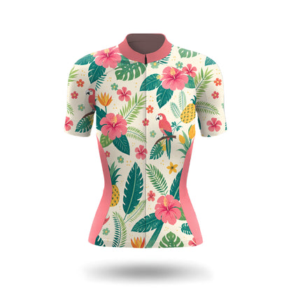 Tropical Parrot Women's Short Sleeve Cycling Kit