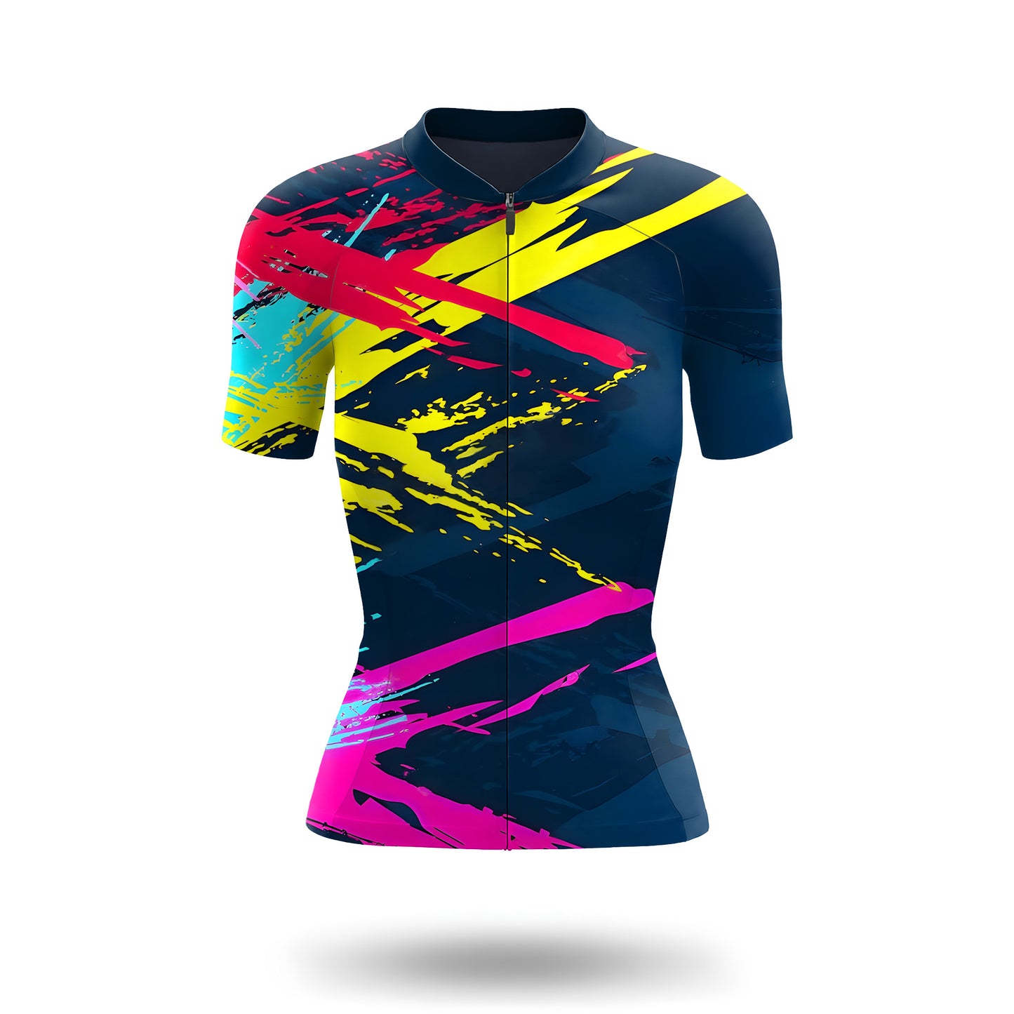 Colorful Abstract Movement Women's Short Sleeve Cycling Kit