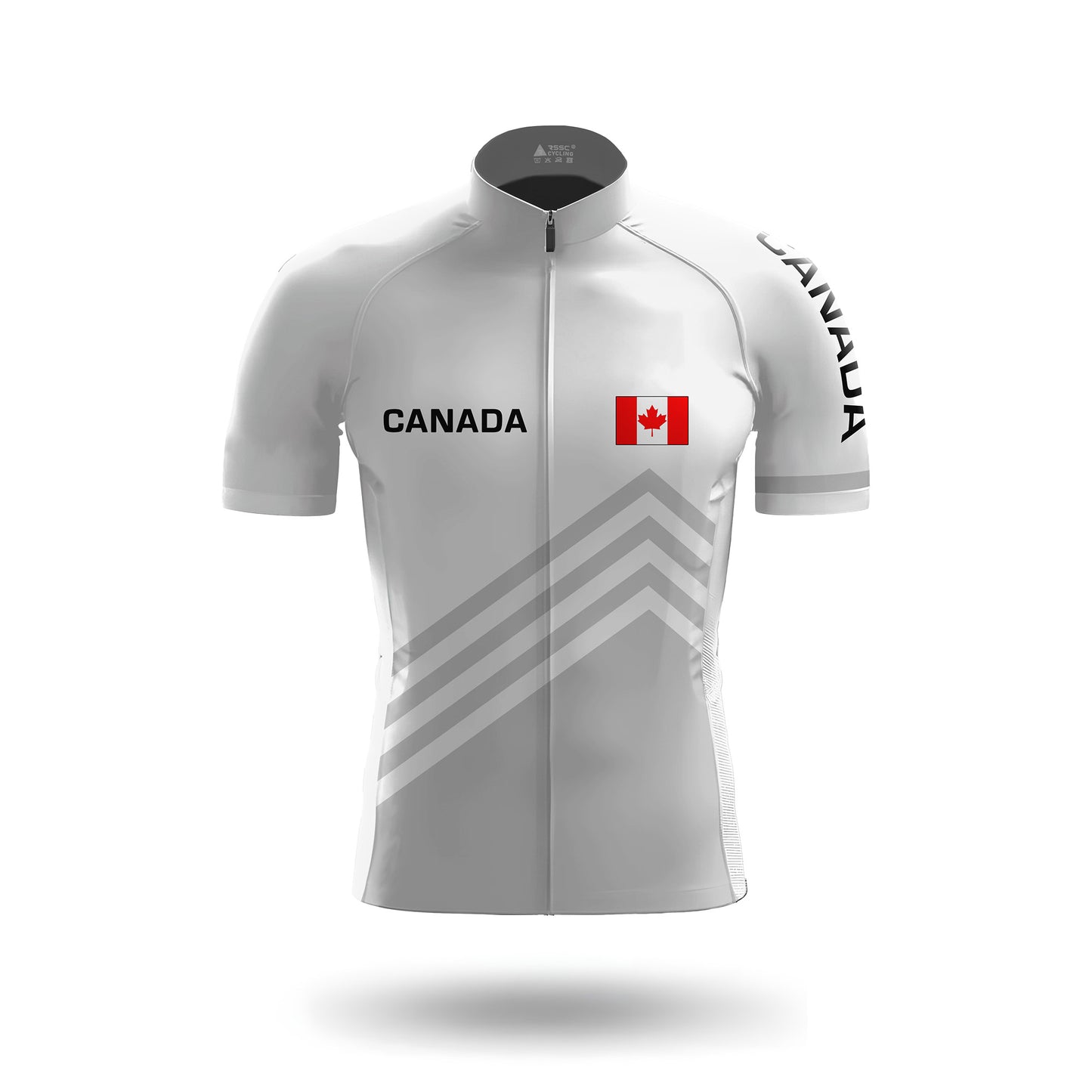 Canada White Men's Short Sleeve Cycling Kit