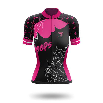 Pink Noir Spider Women's Short Sleeve Cycling Kit