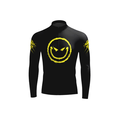 Evil Smile Face Men's Long Sleeve Cycling Kit