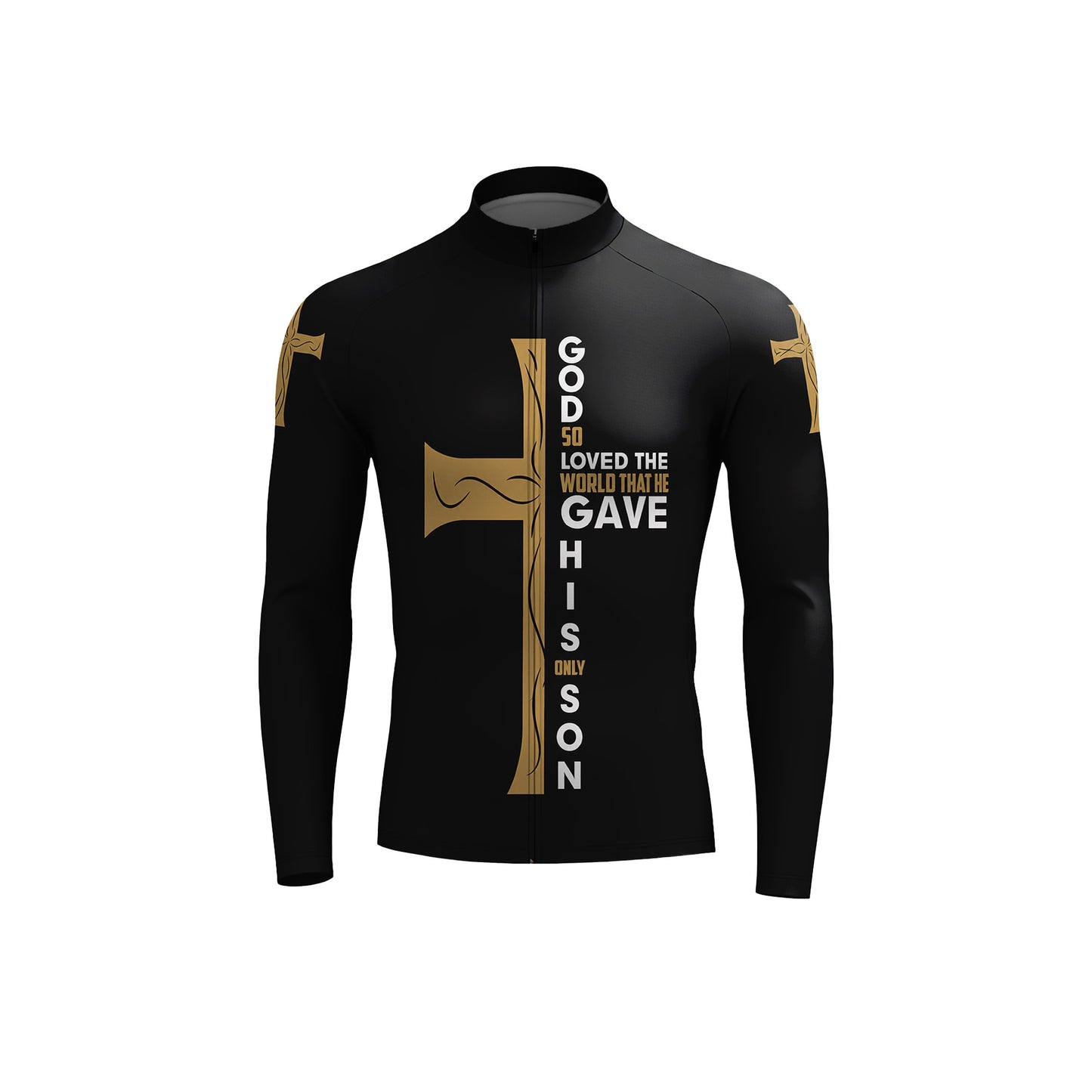 Christian Cross Bible Men's Long Sleeve Cycling Kit