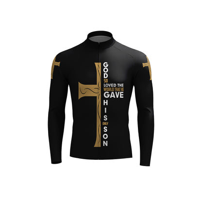 Christian Cross Bible Men's Long Sleeve Cycling Kit