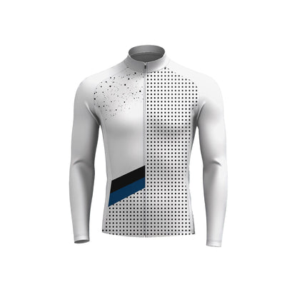 White Classic Men's Long Sleeve Cycling Kit
