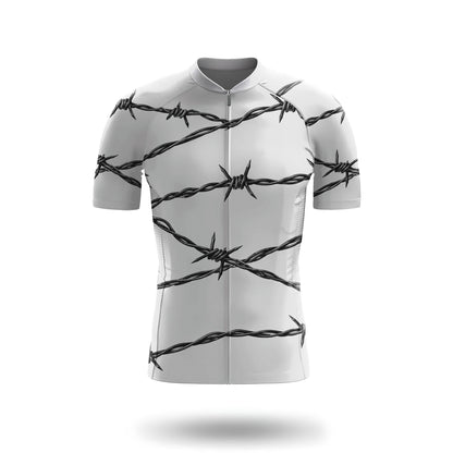 Kurzarm-Radtrikot für Herren „Belgian Surrealismus“