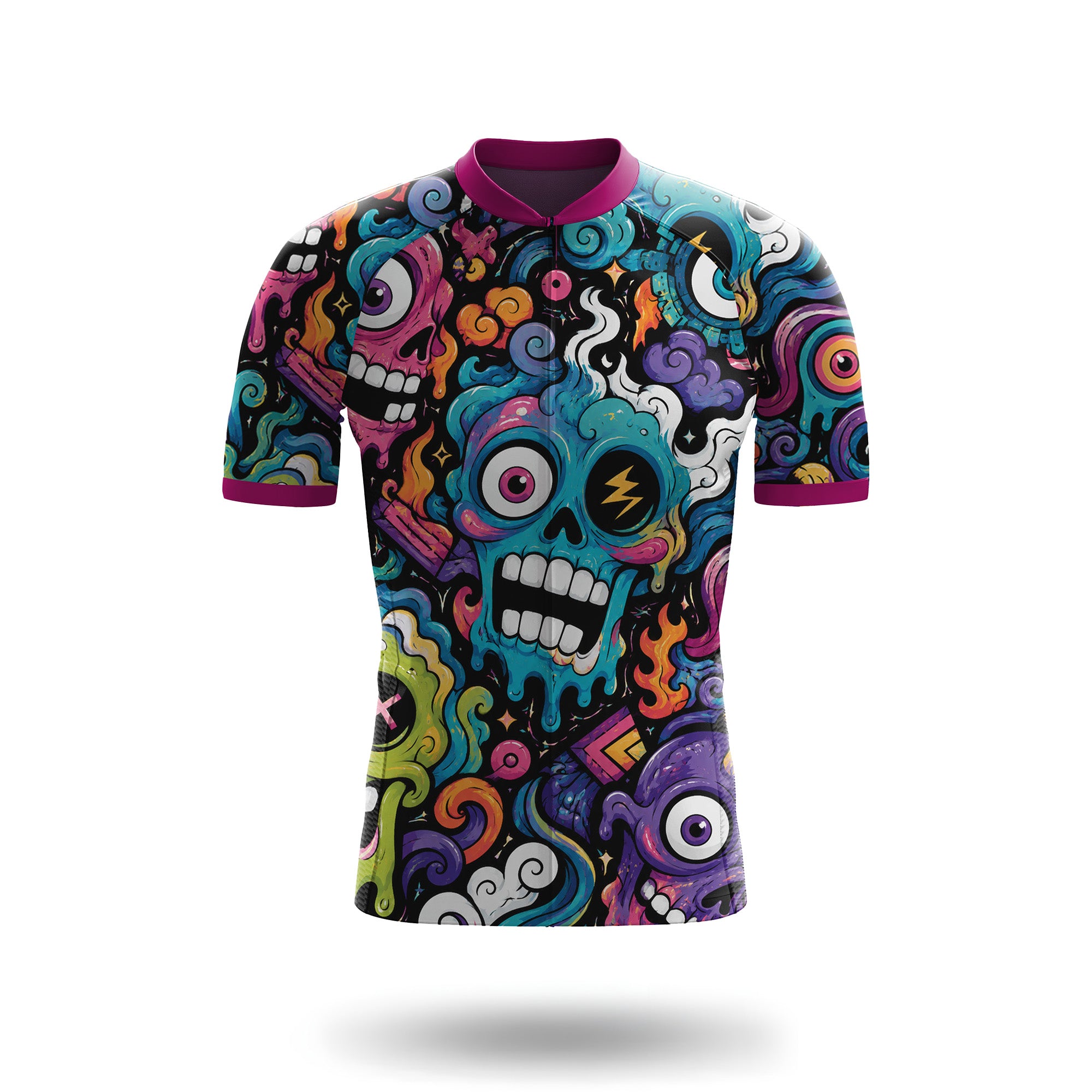 Alien Creatures Multicolor Men's Short Sleeve Cycling Kit