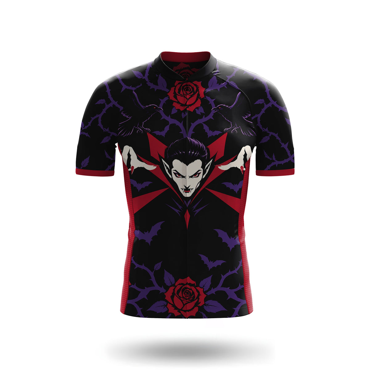 Kurzarm-Radtrikot für Herren „Belgian Surrealismus“