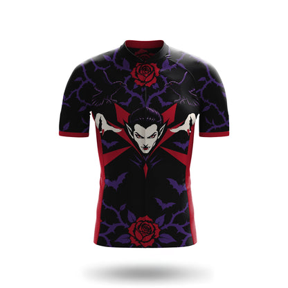Kurzarm-Radtrikot für Herren „Belgian Surrealismus“