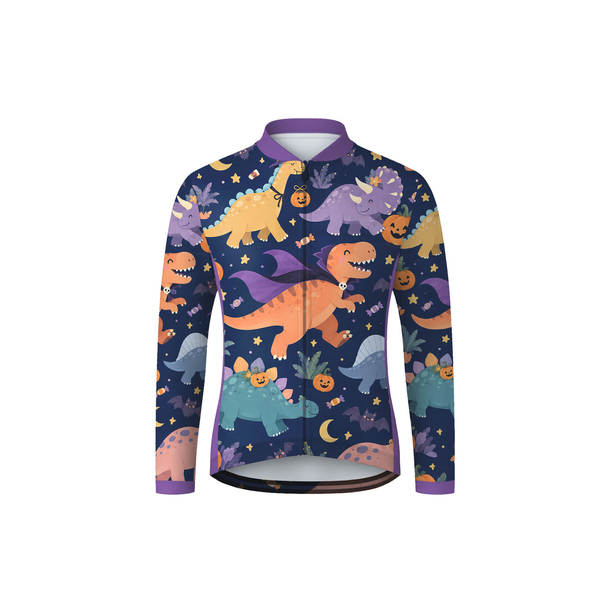 Halloween Dinosaur Kid's Long Sleeve Cycling Kit