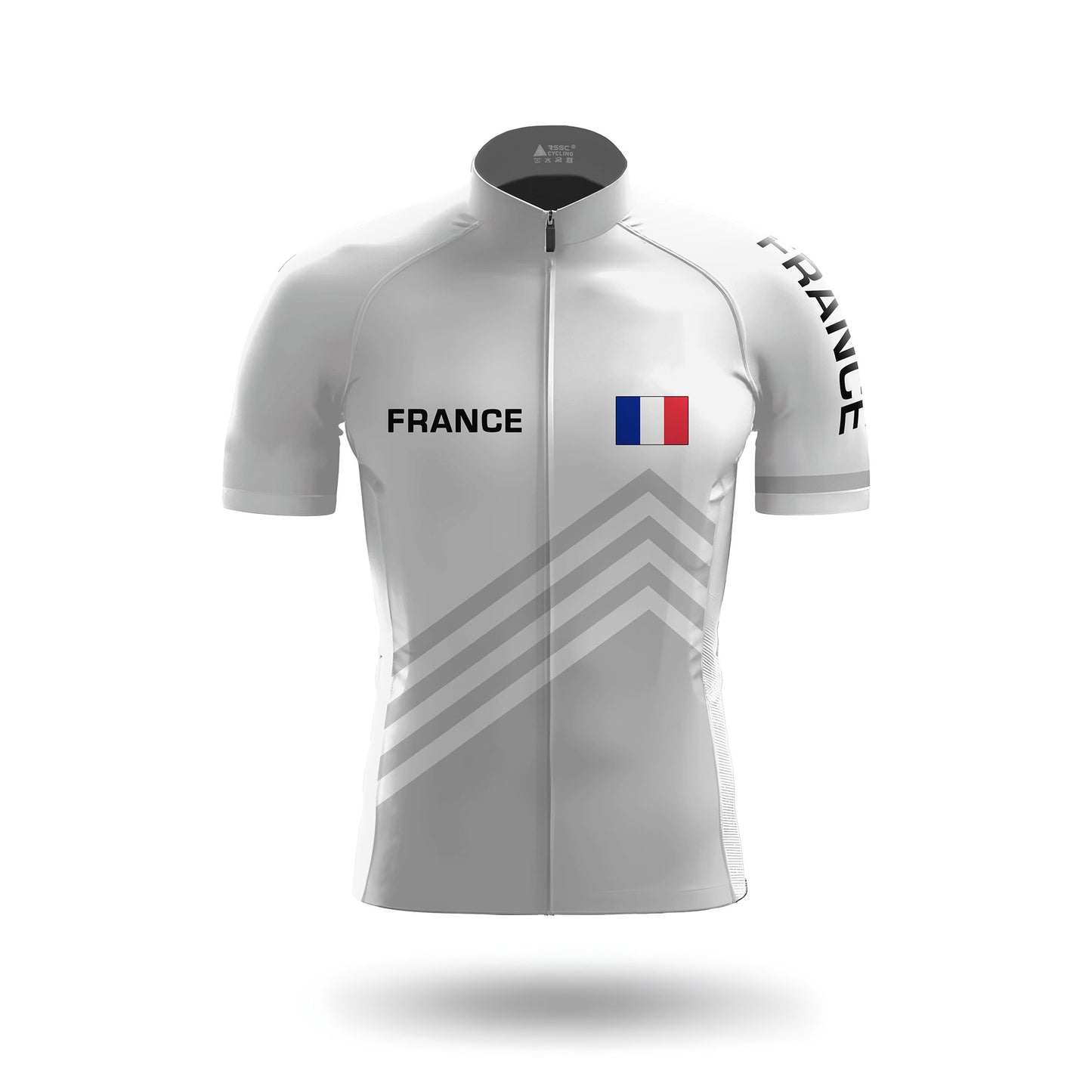 France White Men's Short Sleeve Cycling Kit